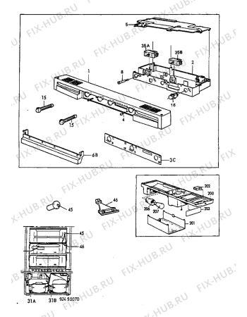 Взрыв-схема холодильника Electrolux ER3312B - Схема узла Refrigerator electrical equipment